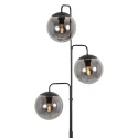 Steinhauer Standerlampe BOLLIQUE 3-flammer E14 IP20, sort dæmpbar