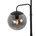 Steinhauer Standerlampe BOLLIQUE 3-flammer E14 IP20, sort dæmpbar