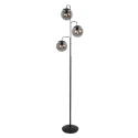 Steinhauer Standerlampe BOLLIQUE 3-flammer E14 IP20, sort dæmpbar