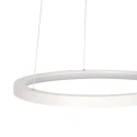 Steinhauer Pendel RINGLEDE 1-flamme IP20, hvid dæmpbar