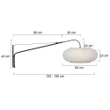 Steinhauer wall luminaire ELEGANT CLASSY E27 IP20, dimmable