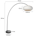 Mexlite Buelampe SOLVA 1-flamme E27 IP20, sort dæmpbar