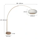 Steinhauer Standerlampe SPARKLED LIGHT E27 IP20, dæmpbar