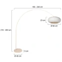 Steinhauer Buelampe SILVA ALBA 1-flamme E27 IP20, creme dæmpbar