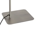 Steinhauer floor lamp VOLARI 1 flame IP20, steel dimmable