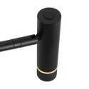 Steinhauer floor lamp VOLARI 1 flame IP20, black dimmable