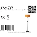 Steinhauer Standerlampe STANG 2-flammer E27 IP20, sort 