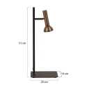 Mexlite Bordlampe KORA 1-flamme GU10 IP20, sort dæmpbar