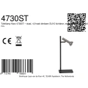 Mexlite Bordlampe KORA 1-flamme GU10 IP20, sort dæmpbar