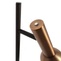Mexlite Standerlampe KORA 1-flamme GU10 IP20, sort dæmpbar
