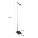 Mexlite Standerlampe KORA 1-flamme GU10 IP20, sort dæmpbar