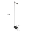 Mexlite Standerlampe KORA 1-flamme GU10 IP20, sort dæmpbar