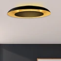 Steinhauer Loftlampe GOLDEN VEIL 2-flammer IP20, sort dæmpbar