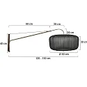 Steinhauer Væglampe ELEGANT CLASSY E27 IP20, dæmpbar