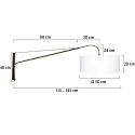 Steinhauer Væglampe ELEGANT CLASSY E27 IP20, dæmpbar