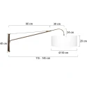 Steinhauer Væglampe ELEGANT CLASSY E27 IP20, dæmpbar