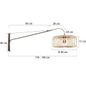 Steinhauer wall luminaire ELEGANT CLASSY E27 IP20, dimmable