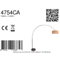 Steinhauer floor lamp SPARKLED LIGHT 1 flame E27 IP20, cocoa dimmable
