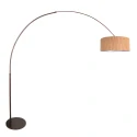 Steinhauer floor lamp SPARKLED LIGHT 1 flame E27 IP20, cocoa dimmable