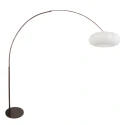 Steinhauer arc luminaire LUMA NOLA 1 flame E27 IP20, cocoa dimmable