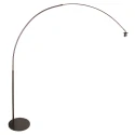Steinhauer arc luminaire LUMA NOLA 1 flame E27 IP20, cocoa dimmable