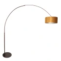Steinhauer floor lamp SPARKLED LIGHT 1 flame E27 IP20, cocoa dimmable