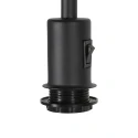 Steinhauer floor lamp STANG 1 flame E27 IP20, black dimmable