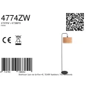 Steinhauer floor lamp STANG 1 flame E27 IP20, black dimmable