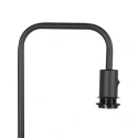 Steinhauer floor lamp STANG 1 flame E27 IP20, black dimmable