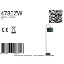 Steinhauer floor lamp STANG 1 flame E27 IP20, black dimmable