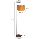 Steinhauer floor lamp STANG 1 flame E27 IP20, bronze dimmable
