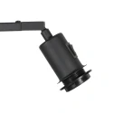 Steinhauer Standerlampe ROPEX 1-flamme E27 IP20, sort dæmpbar