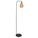 Steinhauer Standerlampe ROPEX 1-flamme E27 IP20, sort dæmpbar