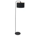 Steinhauer floor lamp STANG 1 flame E27 IP20, black dimmable
