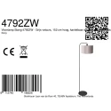 Steinhauer floor lamp STANG 1 flame E27 IP20, black dimmable