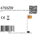 Steinhauer floor lamp STANG 1 flame E27 IP20, black dimmable