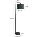 Steinhauer floor lamp STANG 1 flame E27 IP20, black dimmable