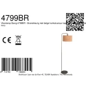 Steinhauer Standerlampe STANG 1-flamme E27 IP20, bronze dæmpbar