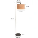 Steinhauer Standerlampe STANG 1-flamme E27 IP20, bronze dæmpbar