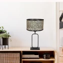 Steinhauer table lamp STANG 1 flame E27 IP20, black dimmable