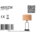 Steinhauer table lamp STANG 1 flame E27 IP20, black dimmable