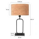 Steinhauer table lamp STANG 1 flame E27 IP20, black dimmable
