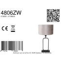 Steinhauer table lamp STANG 1 flame E27 IP20, black dimmable