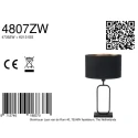 Steinhauer table lamp STANG 1 flame E27 IP20, black dimmable
