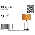 Steinhauer table lamp STANG 1 flame E27 IP20, black dimmable