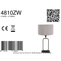 Steinhauer table lamp STANG 1 flame E27 IP20, black dimmable