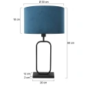 Steinhauer table lamp STANG 1 flame E27 IP20, black dimmable