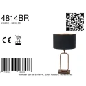 Steinhauer Bordlampe STANG 1-flamme E27 IP20, bronze dæmpbar