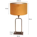 Steinhauer Bordlampe STANG 1-flamme E27 IP20, bronze dæmpbar