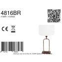 Steinhauer Bordlampe STANG 1-flamme E27 IP20, bronze dæmpbar